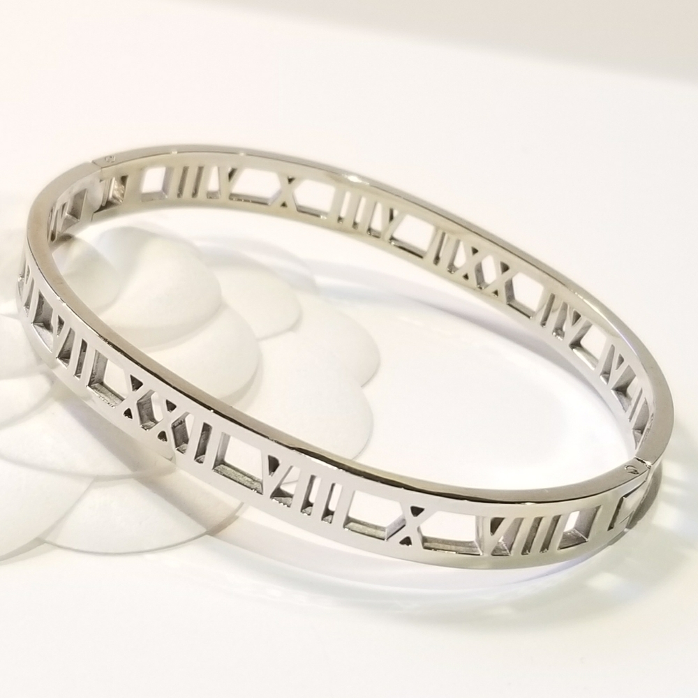 Trendy Stainless Steel Bangle Cuff Bracelet NEW - Picture 2 of 7